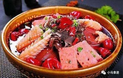 酸辣肚丝汤配菜